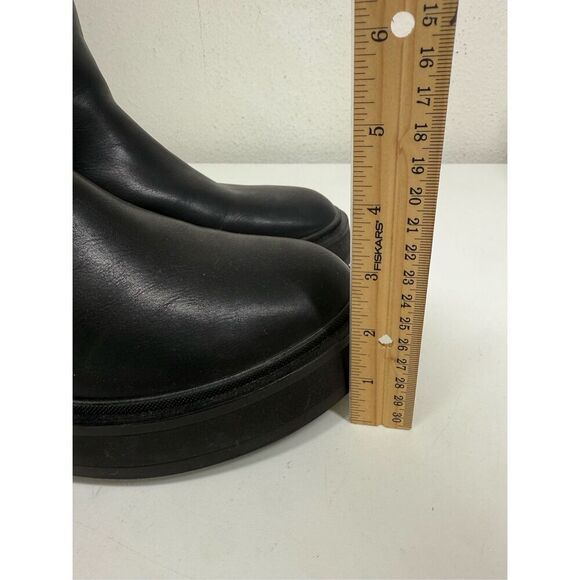 EVEN & ODD WOMENS ANKLE BOOTS BLACK LEATHER SIZE 39EU/ 8,5 US See Description - Picture 4 of 16
